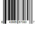 Barcode Image for UPC code 643665670807