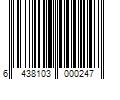 Barcode Image for UPC code 6438103000247