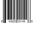 Barcode Image for UPC code 643825001496