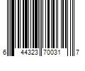 Barcode Image for UPC code 644323700317