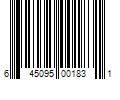 Barcode Image for UPC code 645095001831