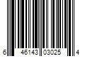 Barcode Image for UPC code 646143030254