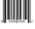 Barcode Image for UPC code 647005043504