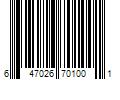 Barcode Image for UPC code 647026701001