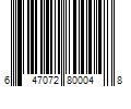 Barcode Image for UPC code 647072800048