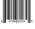 Barcode Image for UPC code 647096800345