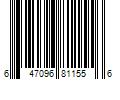 Barcode Image for UPC code 647096811556