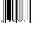 Barcode Image for UPC code 647330000111