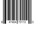 Barcode Image for UPC code 647484701100