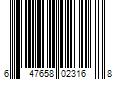 Barcode Image for UPC code 647658023168