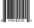 Barcode Image for UPC code 647881021924