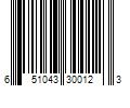 Barcode Image for UPC code 651043300123