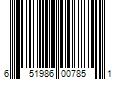 Barcode Image for UPC code 651986007851