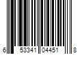 Barcode Image for UPC code 653341044518