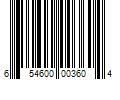 Barcode Image for UPC code 654600003604