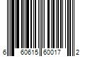 Barcode Image for UPC code 660615600172