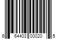 Barcode Image for UPC code 664403000205