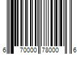 Barcode Image for UPC code 670000780006