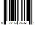 Barcode Image for UPC code 670113303321