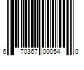 Barcode Image for UPC code 670367000540