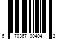 Barcode Image for UPC code 670367004043