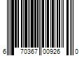 Barcode Image for UPC code 670367009260