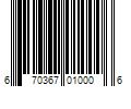 Barcode Image for UPC code 670367010006