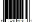 Barcode Image for UPC code 670367011614