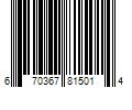 Barcode Image for UPC code 670367815014