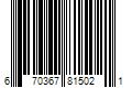 Barcode Image for UPC code 670367815021