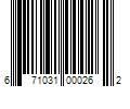 Barcode Image for UPC code 671031000262. Product Name: 