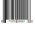 Barcode Image for UPC code 671070000018