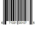 Barcode Image for UPC code 671331001075