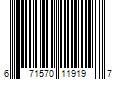 Barcode Image for UPC code 671570119197