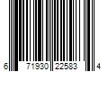 Barcode Image for UPC code 671930225834