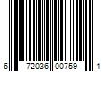 Barcode Image for UPC code 672036007591