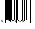 Barcode Image for UPC code 672205005601