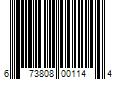 Barcode Image for UPC code 673808001144