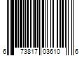 Barcode Image for UPC code 673817036106