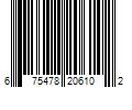 Barcode Image for UPC code 675478206102