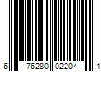 Barcode Image for UPC code 676280022041