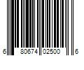 Barcode Image for UPC code 680674025006