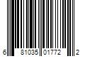 Barcode Image for UPC code 681035017722