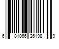 Barcode Image for UPC code 681066261989