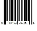 Barcode Image for UPC code 681103203156