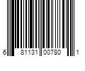 Barcode Image for UPC code 681131007801