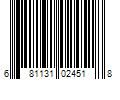 Barcode Image for UPC code 681131024518