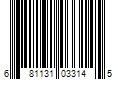 Barcode Image for UPC code 681131033145