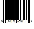 Barcode Image for UPC code 681131036115