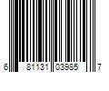 Barcode Image for UPC code 681131039857